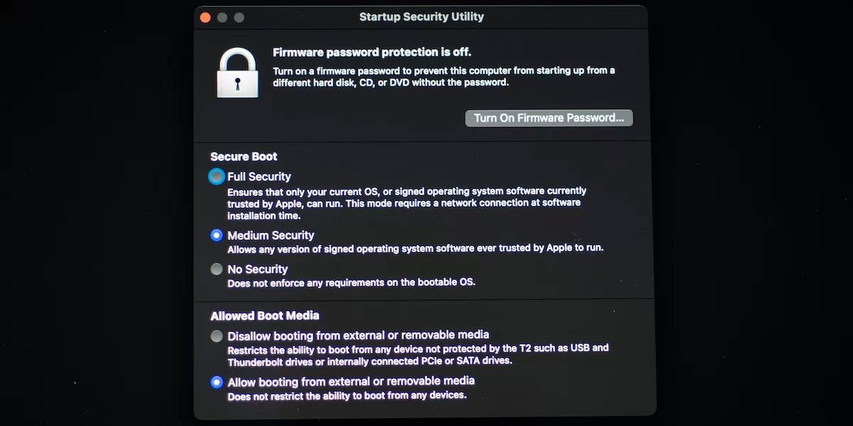 how to change security settings on Mac 