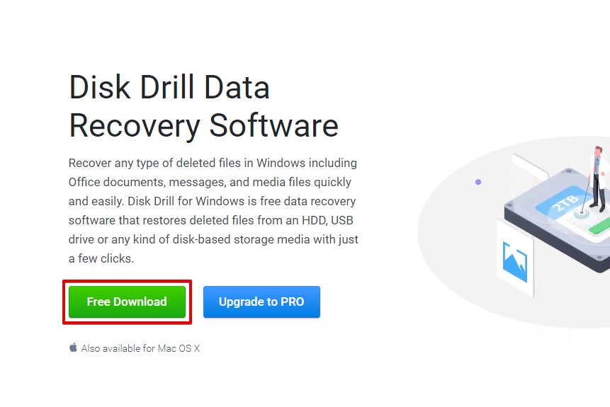 Downloading Disk Drill.