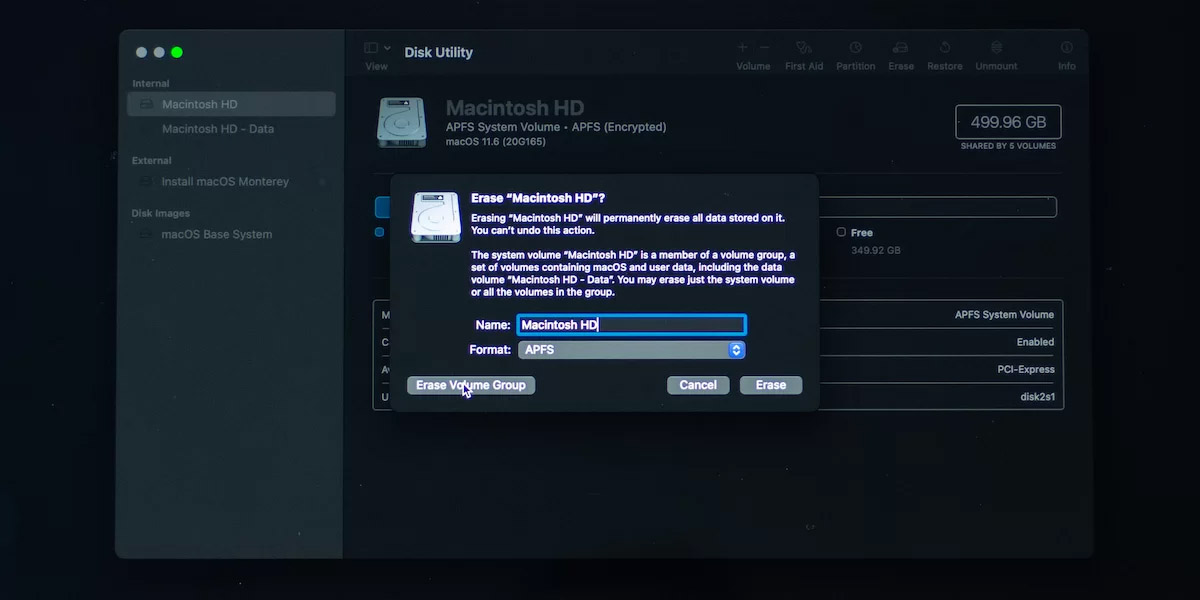 how to wipe your Mac clean via Disk Utilities