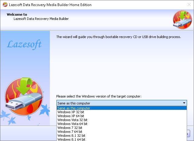 lazesoft data recovery bootable data recovery disk