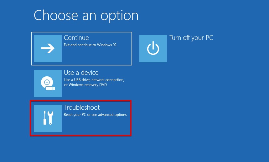Troubleshooting the PC.