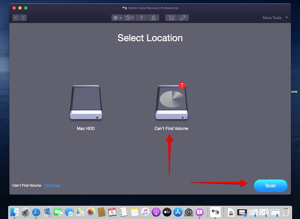 select the corrupt partition