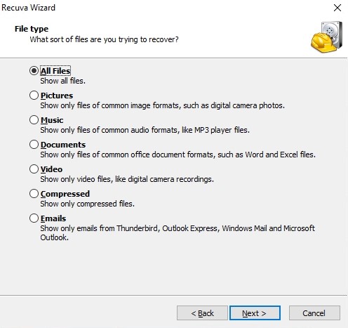 how to launch recuva