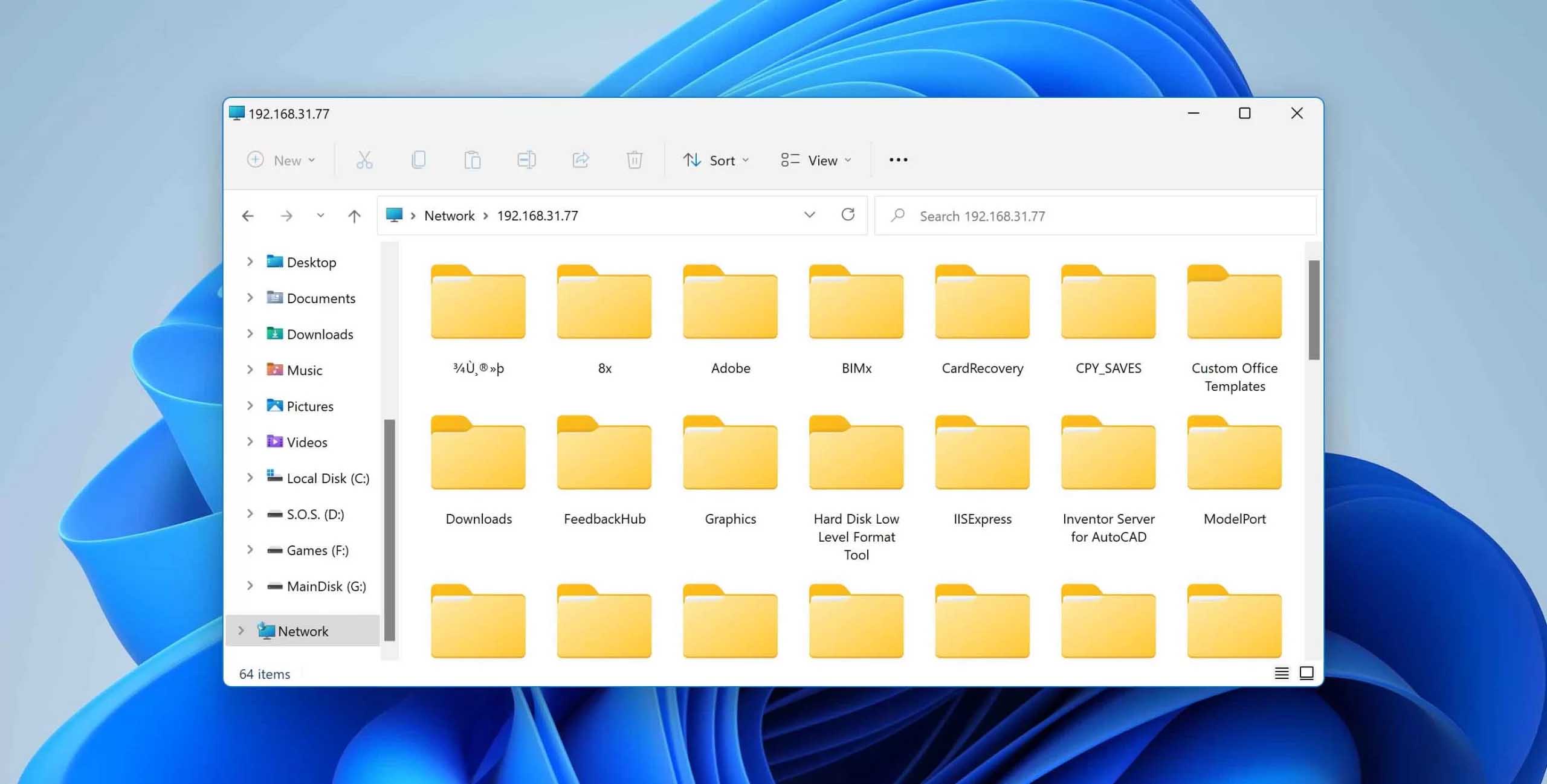 sharing folders