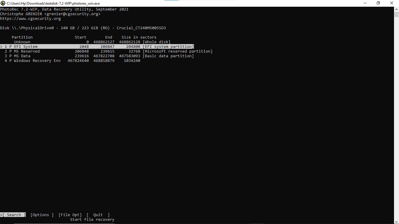 Select source partition