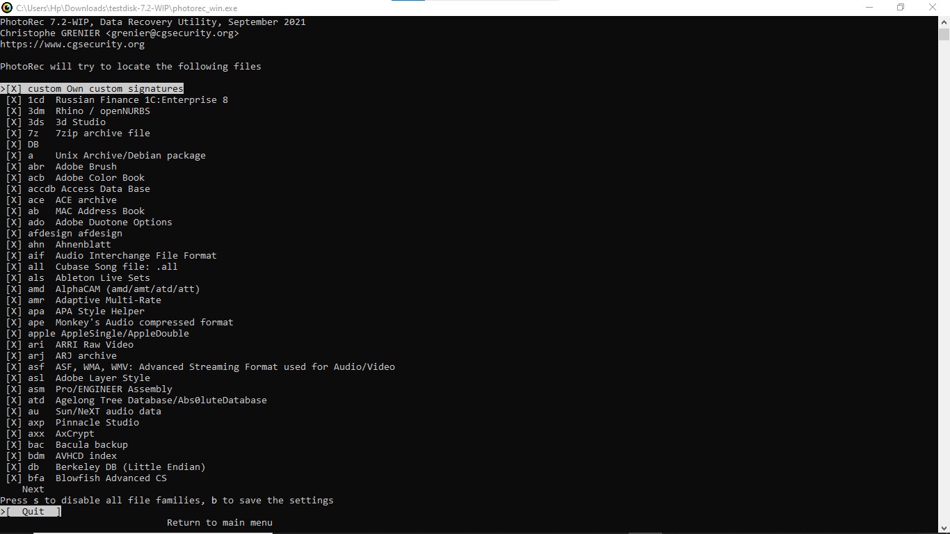 Recover files