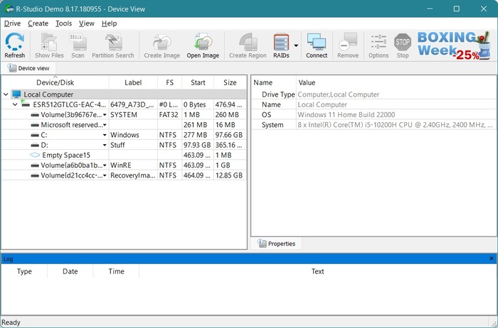 rstudio homescreen
