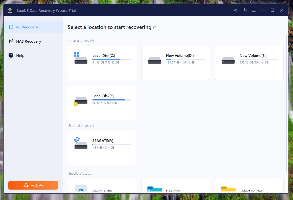using easeus for file recovery