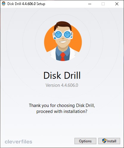 pny disk drill install