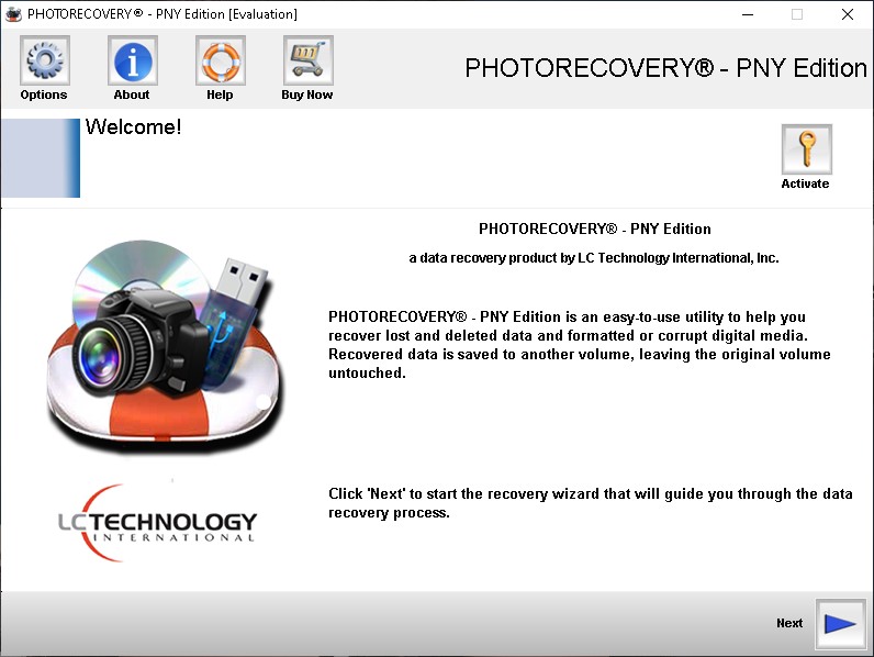 pny photorecovery wizard