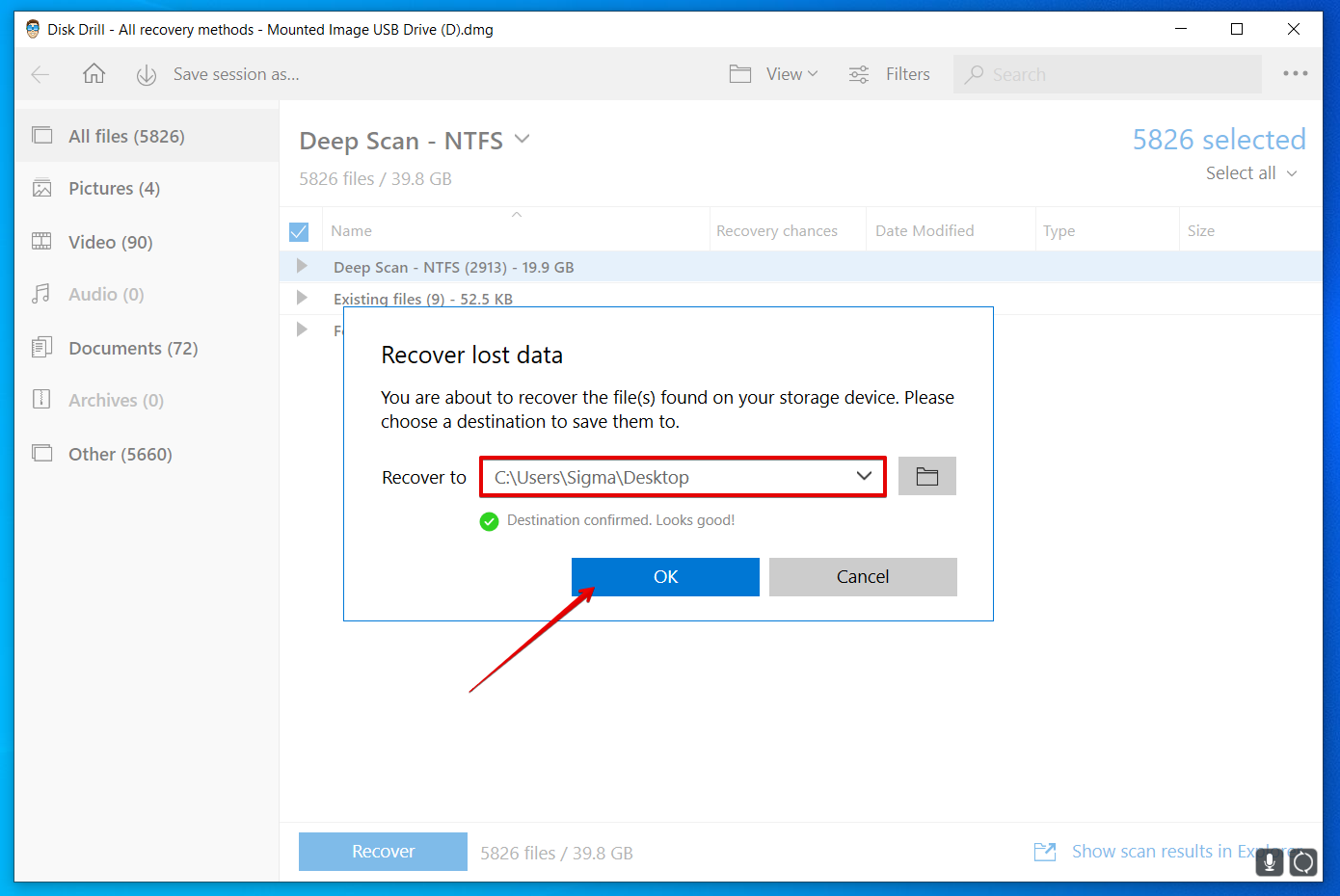 save recovered data disk drill