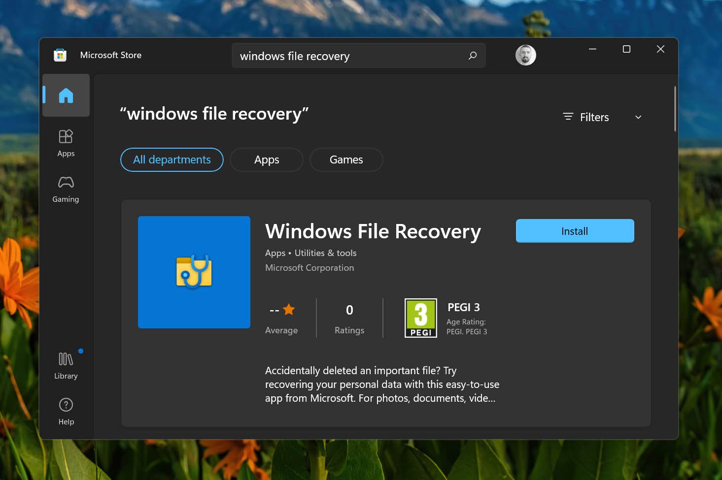 windows file recovery windows 11