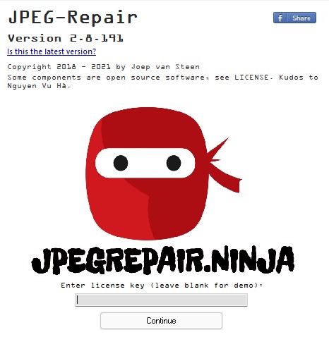 using jpeg repair to extract jpeg data