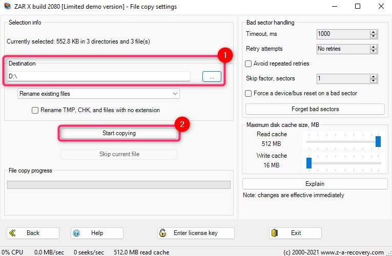 adding details for recovery process