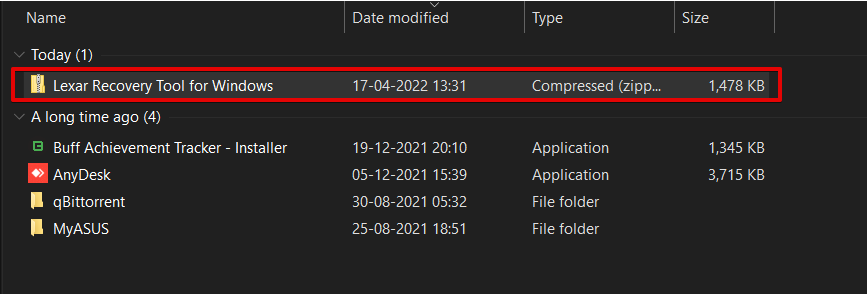 lexar recovery tool setup