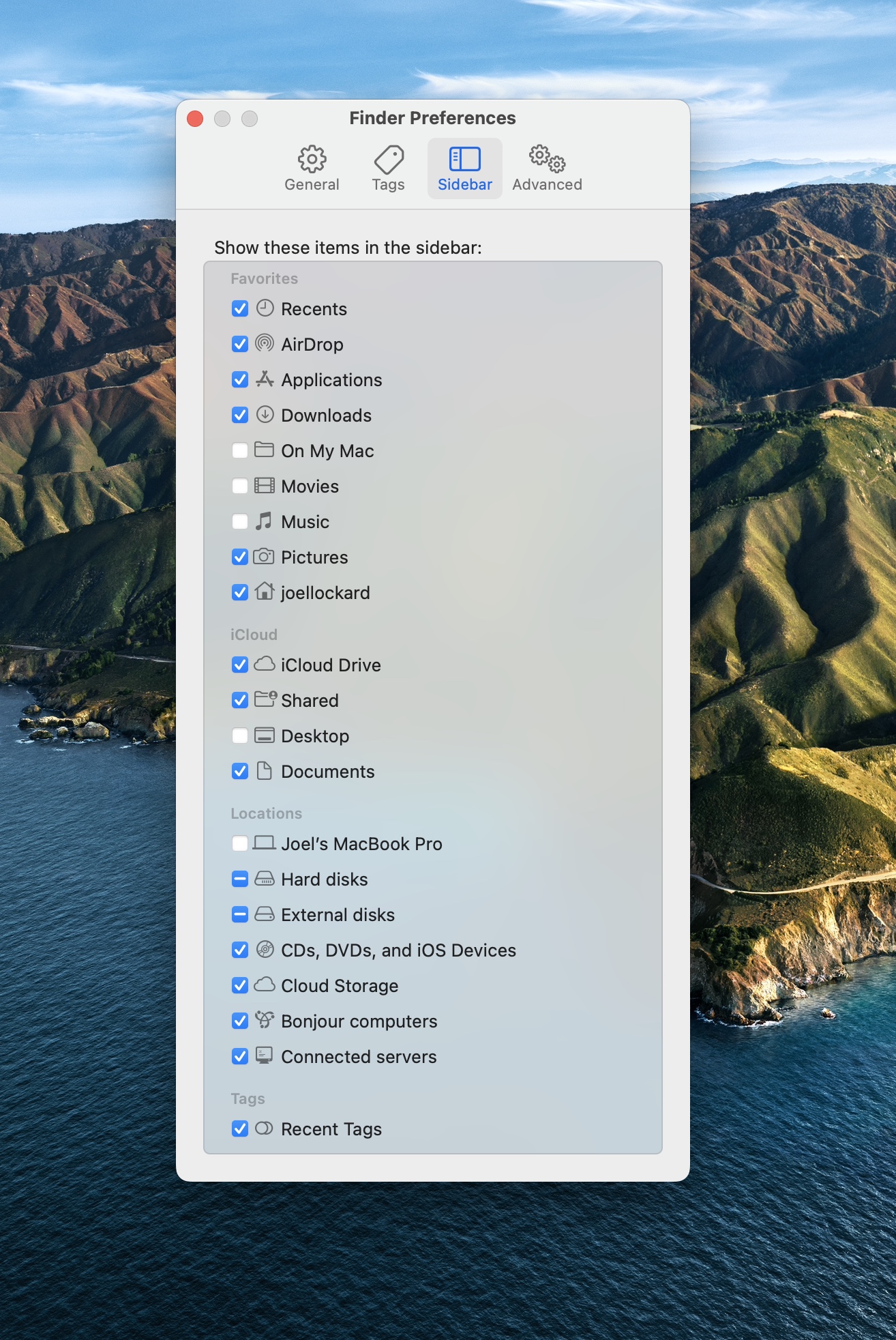 finder preferences