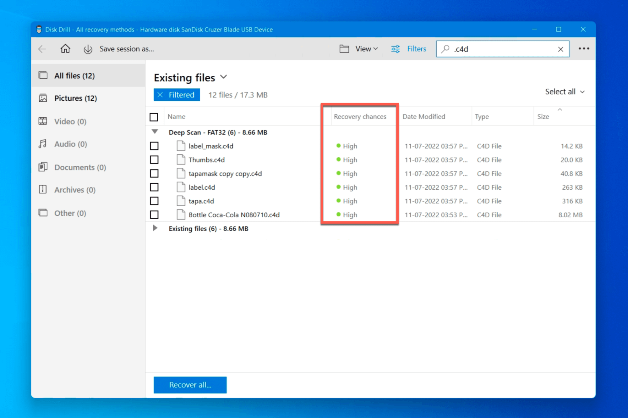 disk still file recovery chances