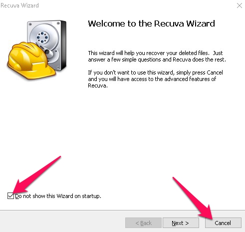recuva wizard mode