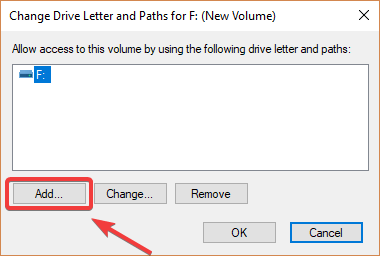 assigning drive letter in disk management