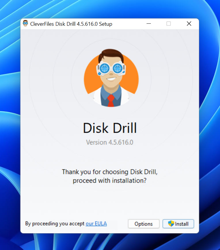 disk drill install win11