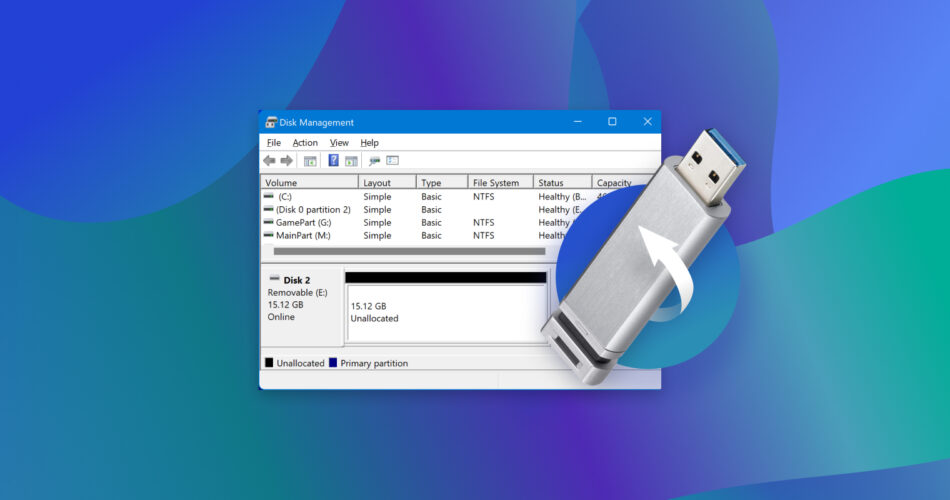 Fix Unallocated USB Drive