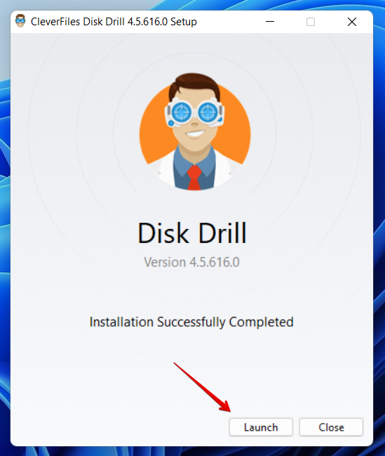 disk drill installed
