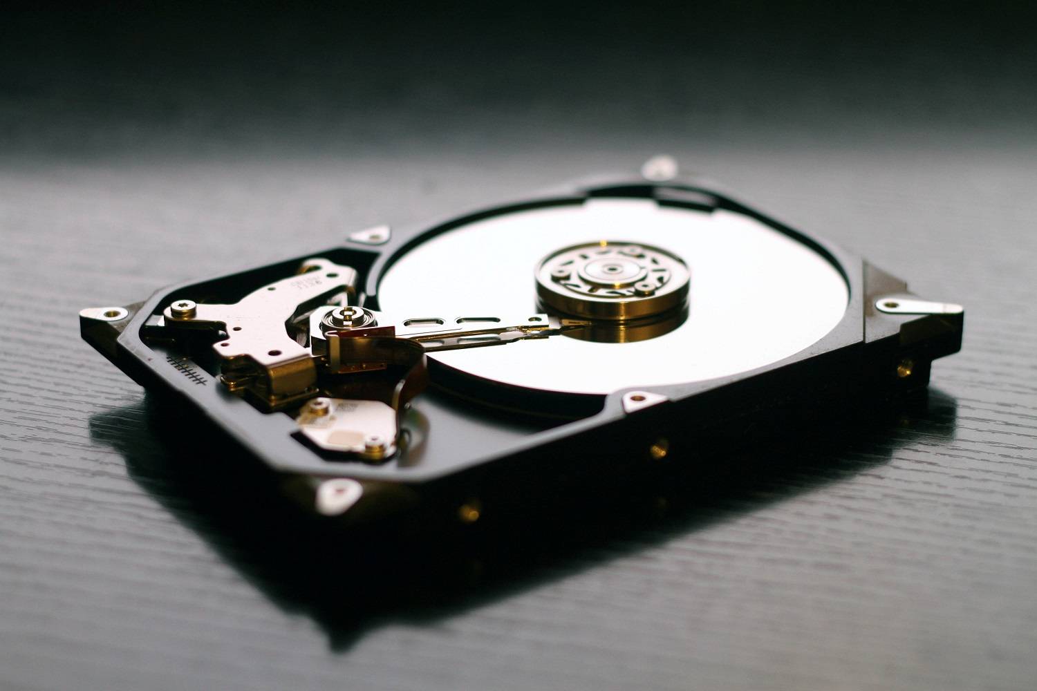 A hard drive.