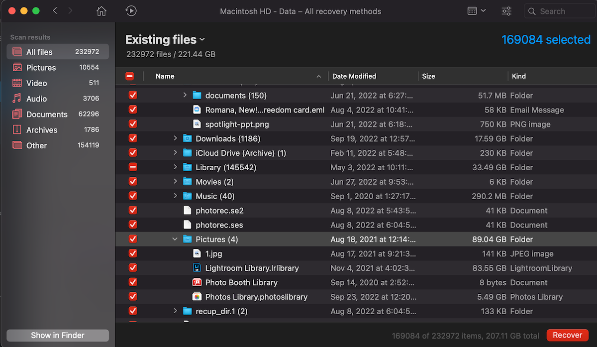 preview files disk drill Mac ssd