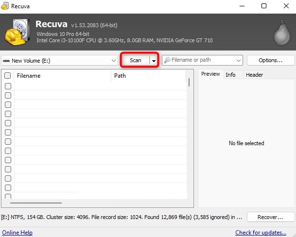 download recuva recover deleted files free - ccleaner