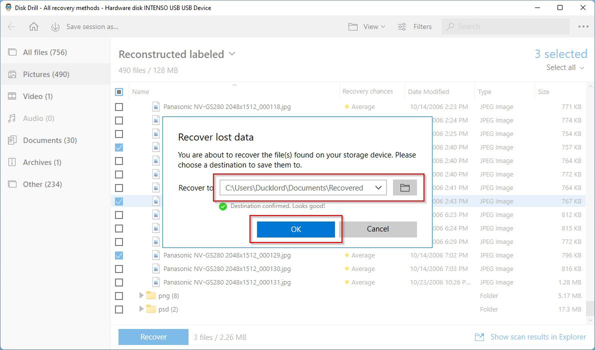 Disk Drill Choose Recovery Path