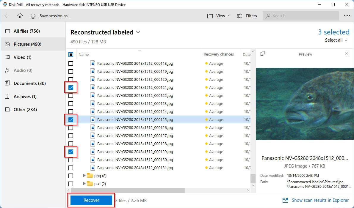 Disk Drill Select Files To Recover