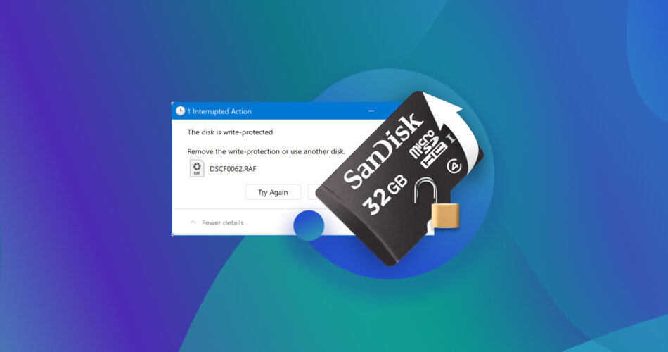 Remove Write Protection on MicroSD Card