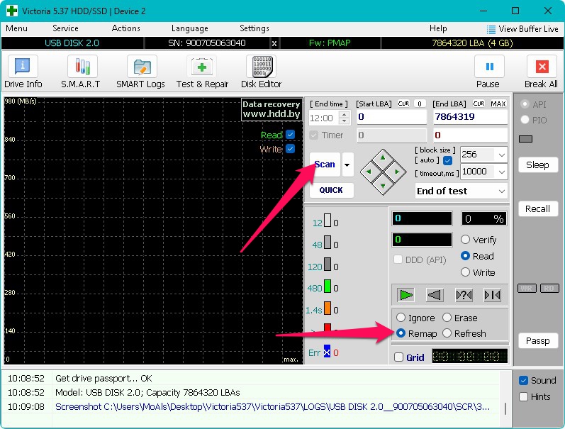 scan remap