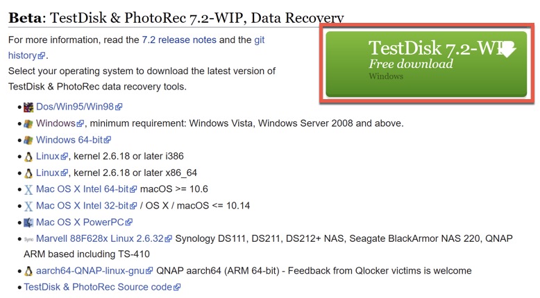 testdisk download windows