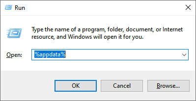 accessing saves folder from run