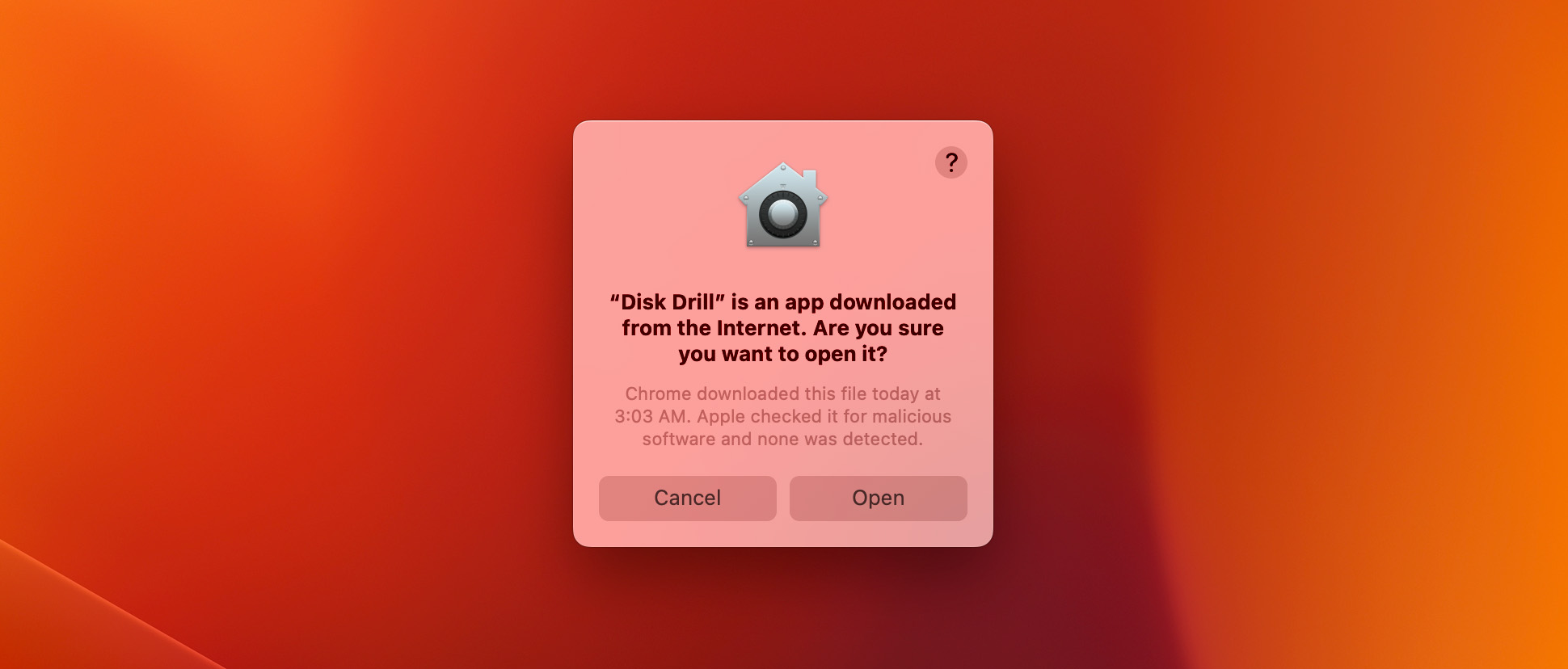 confirm open file