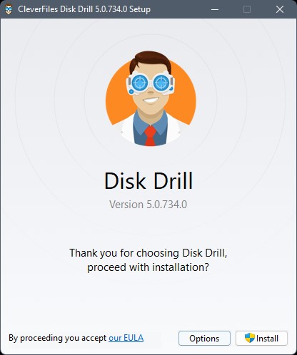 disk drill install