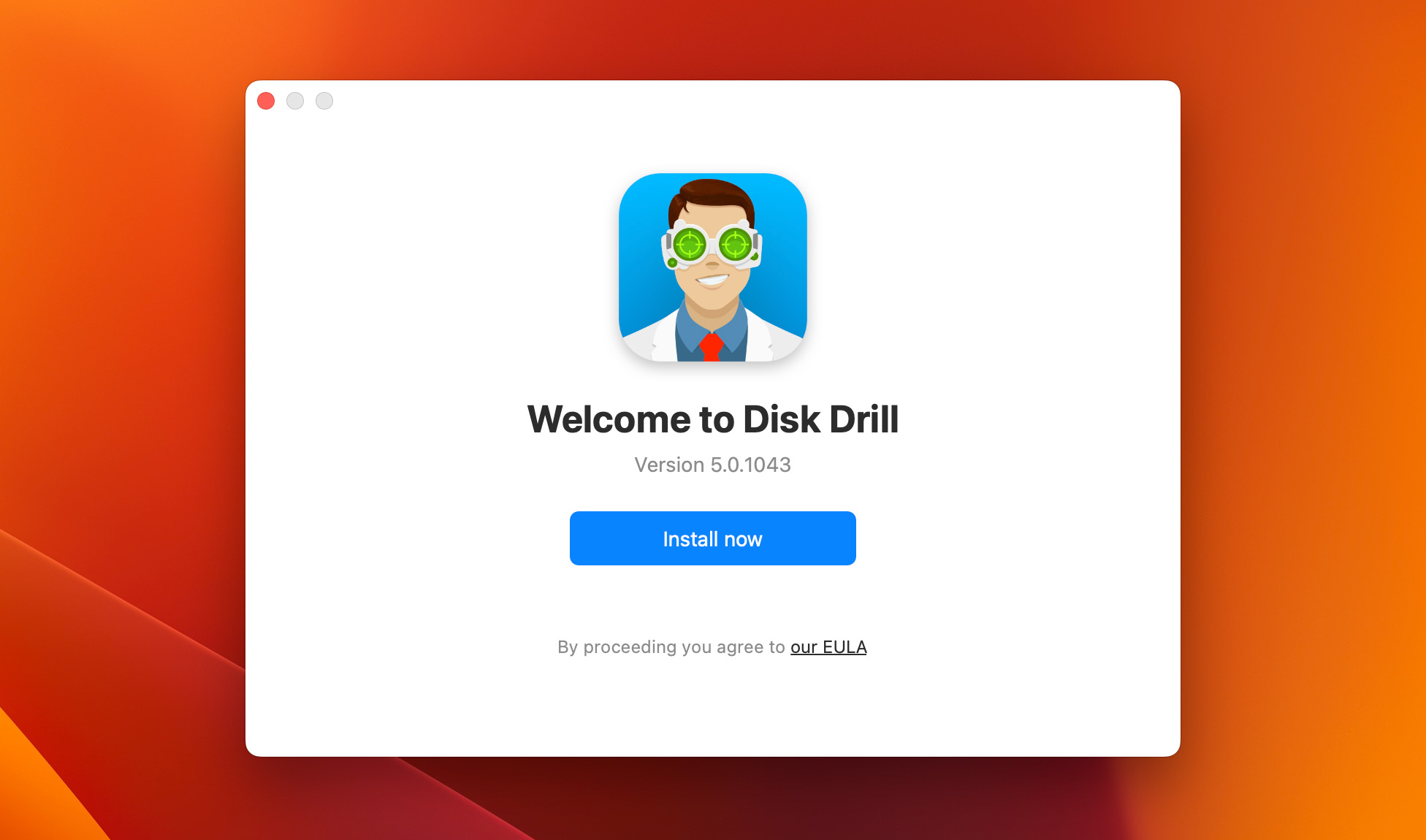 install disk drill while open app