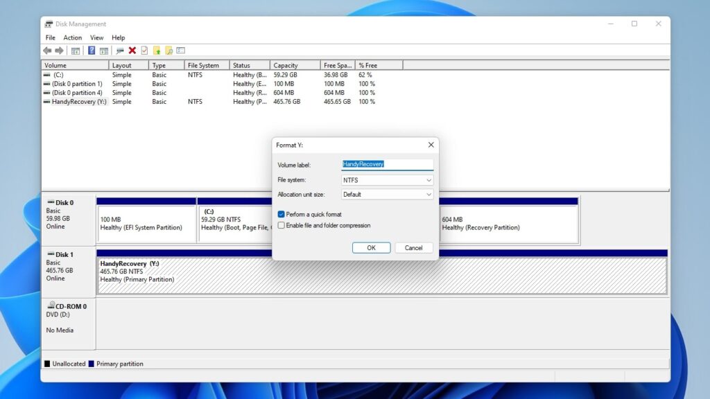 Does initializing a disk erase data from it 