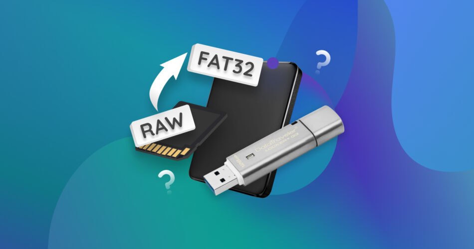 Convert RAw to FAT32 Without Losing Data