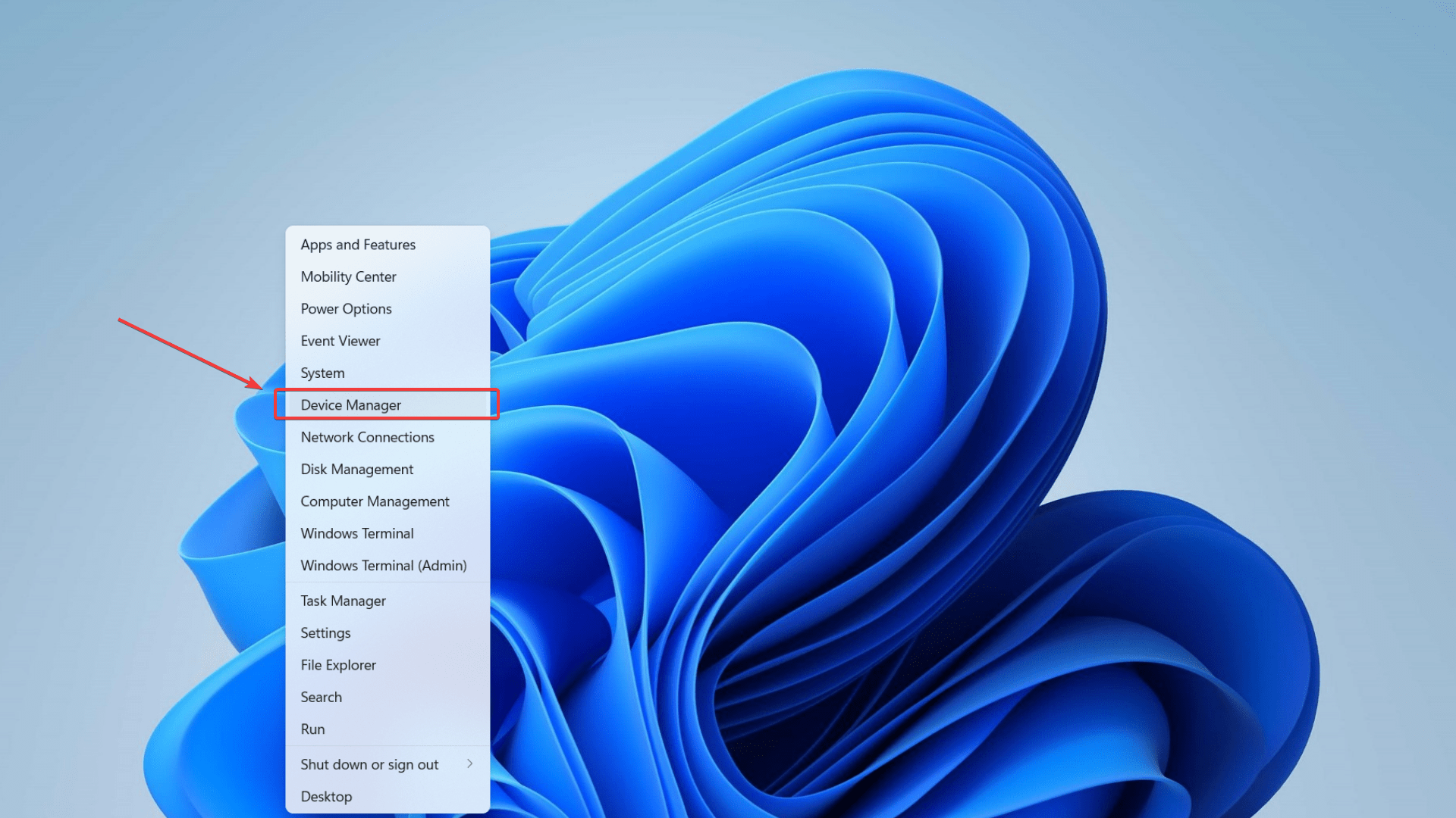 accessing device manager