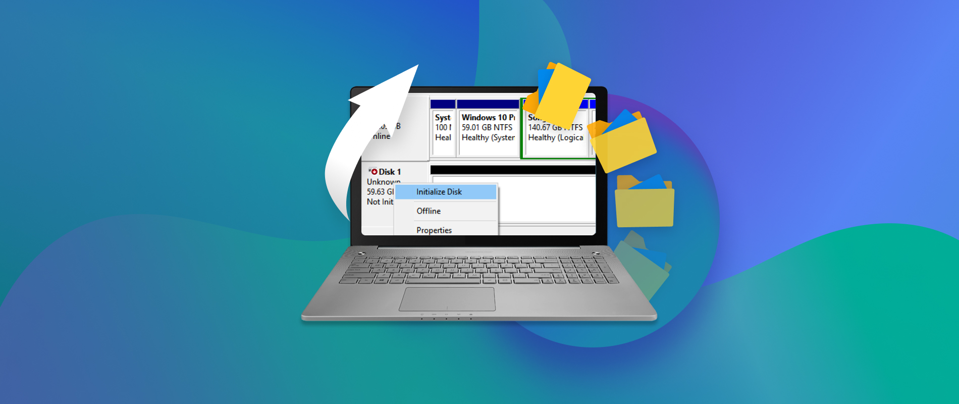 Does initializing a disk erase data from it 