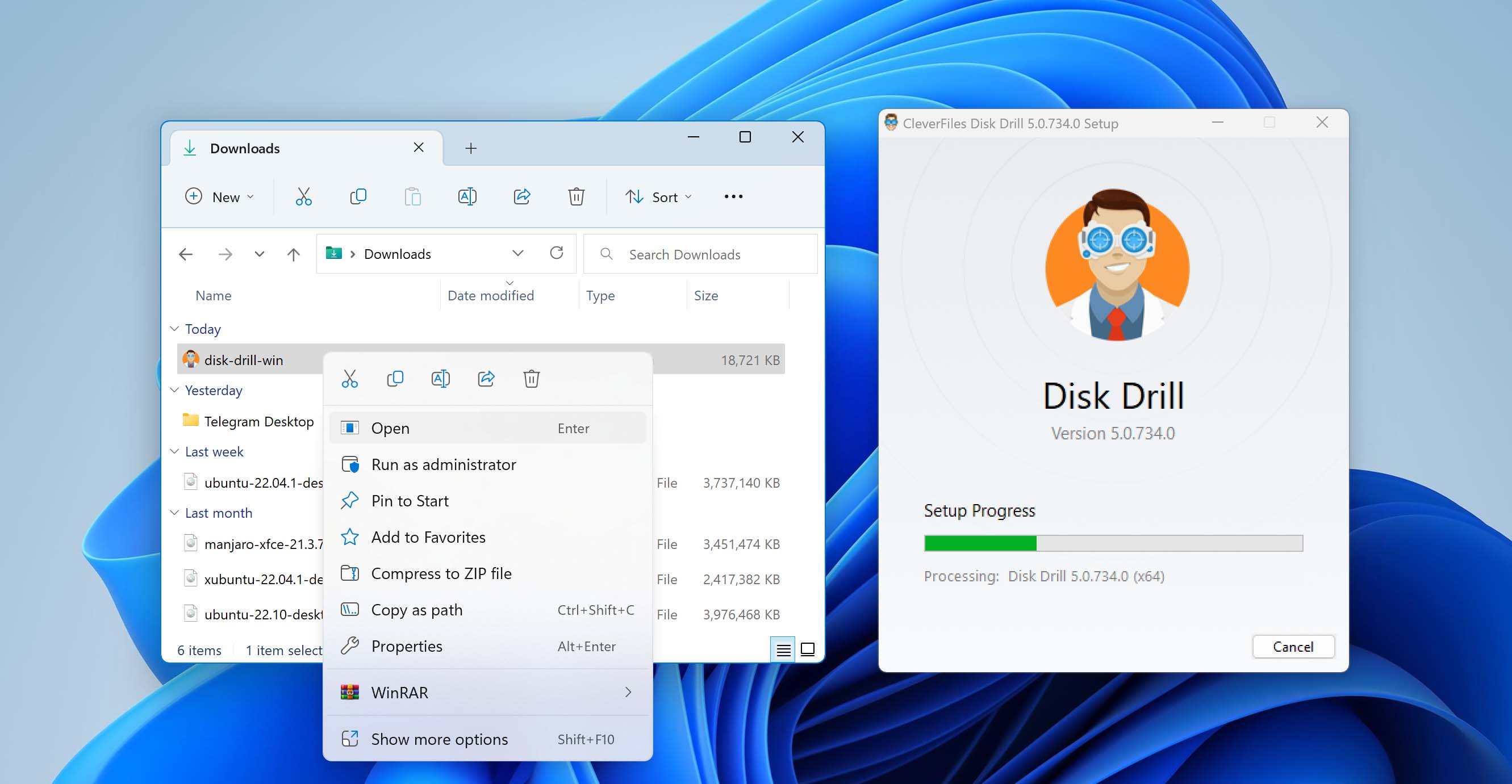 download and install Disk Drill for Windows