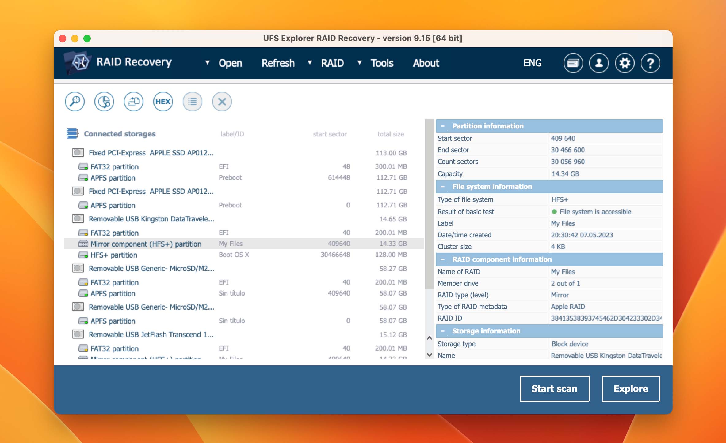 UFS Explorer RAID Recovery for Mac