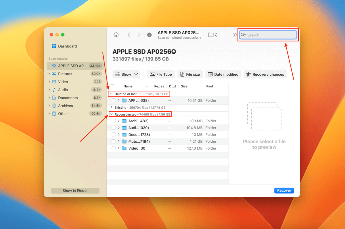 preview window in Disk Drill