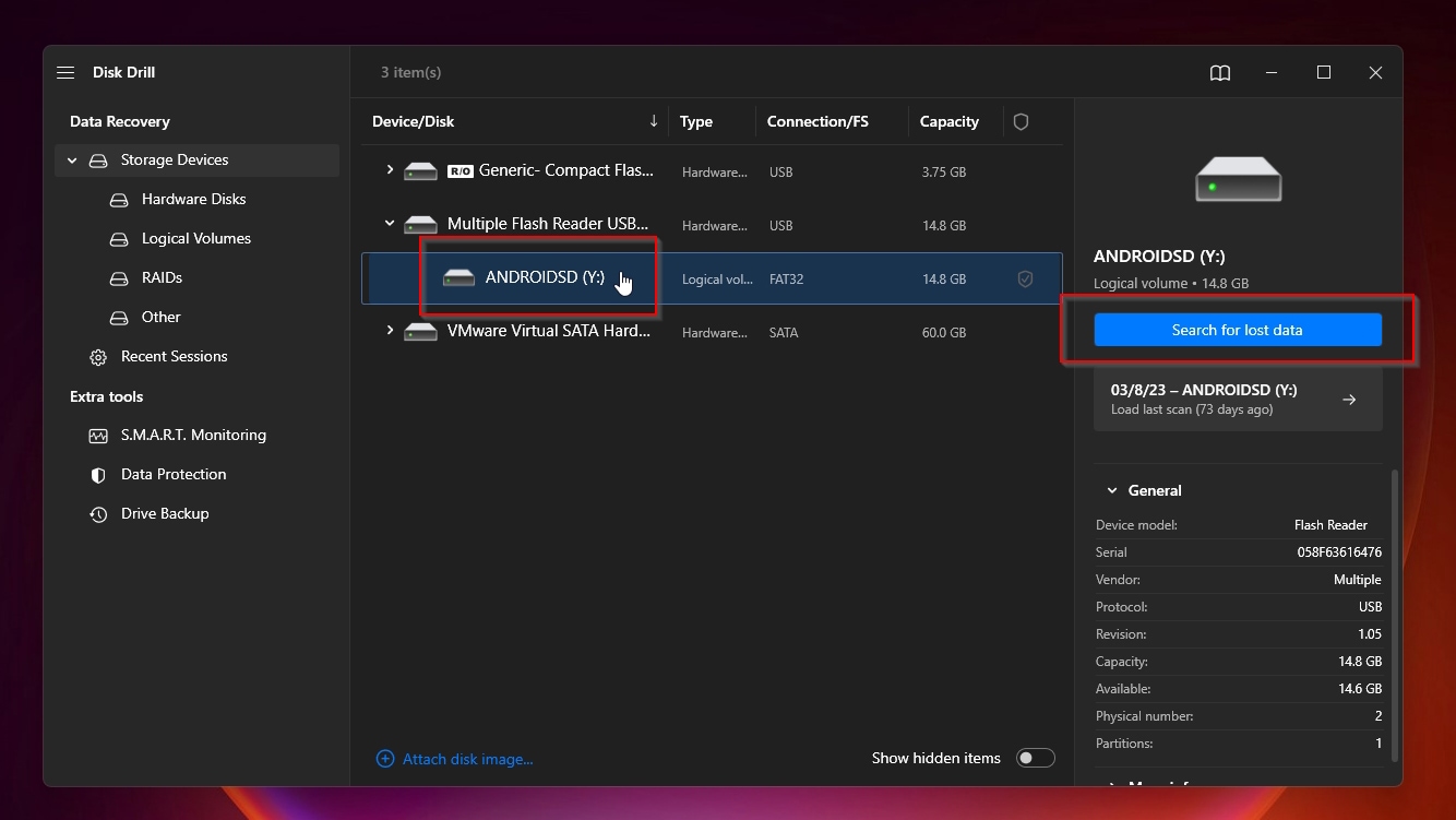 Disk Drill Select Disk To Scan