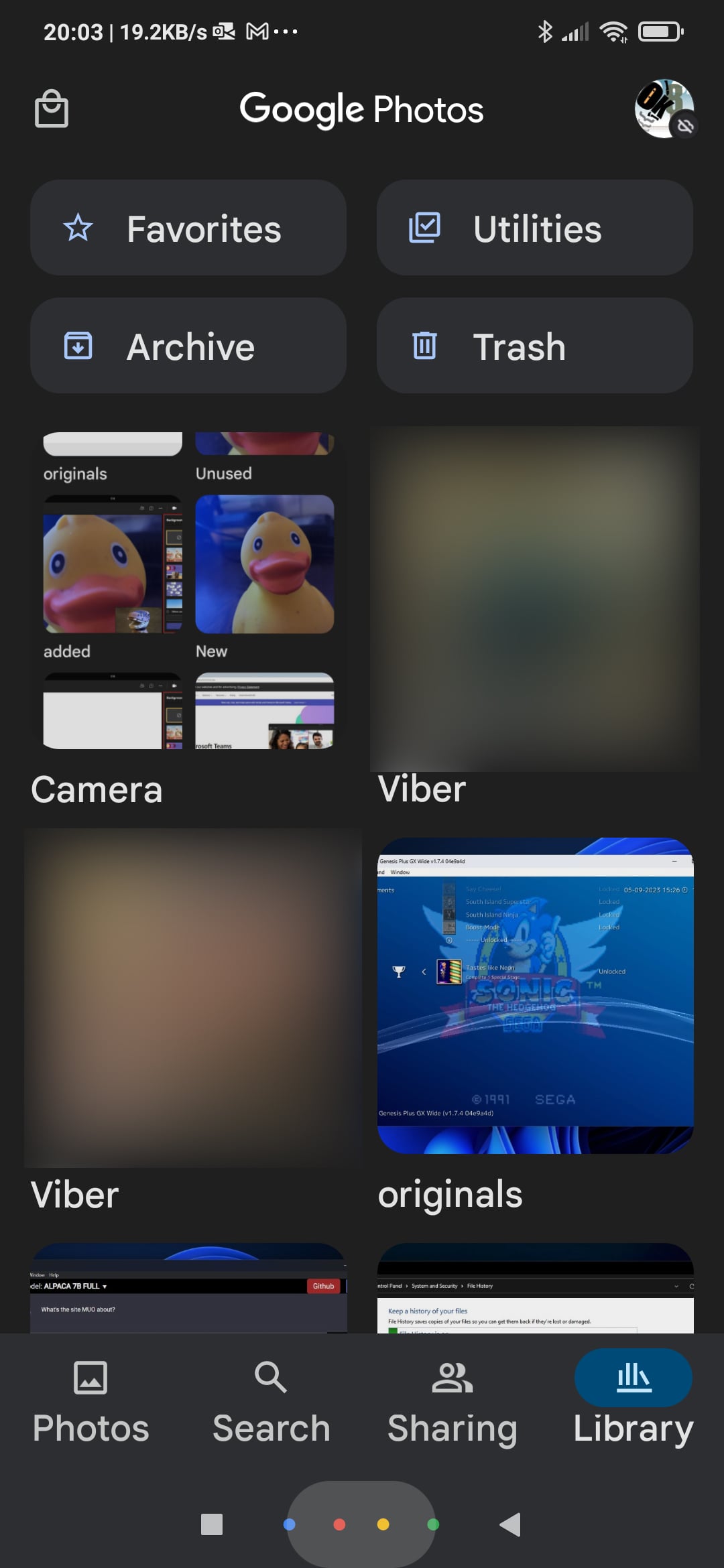 Google Photos Main Interface