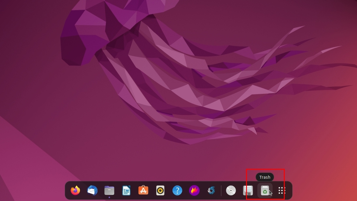 Ubuntu Access Trash Folder