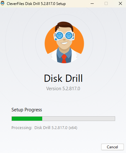 Installing disk drill