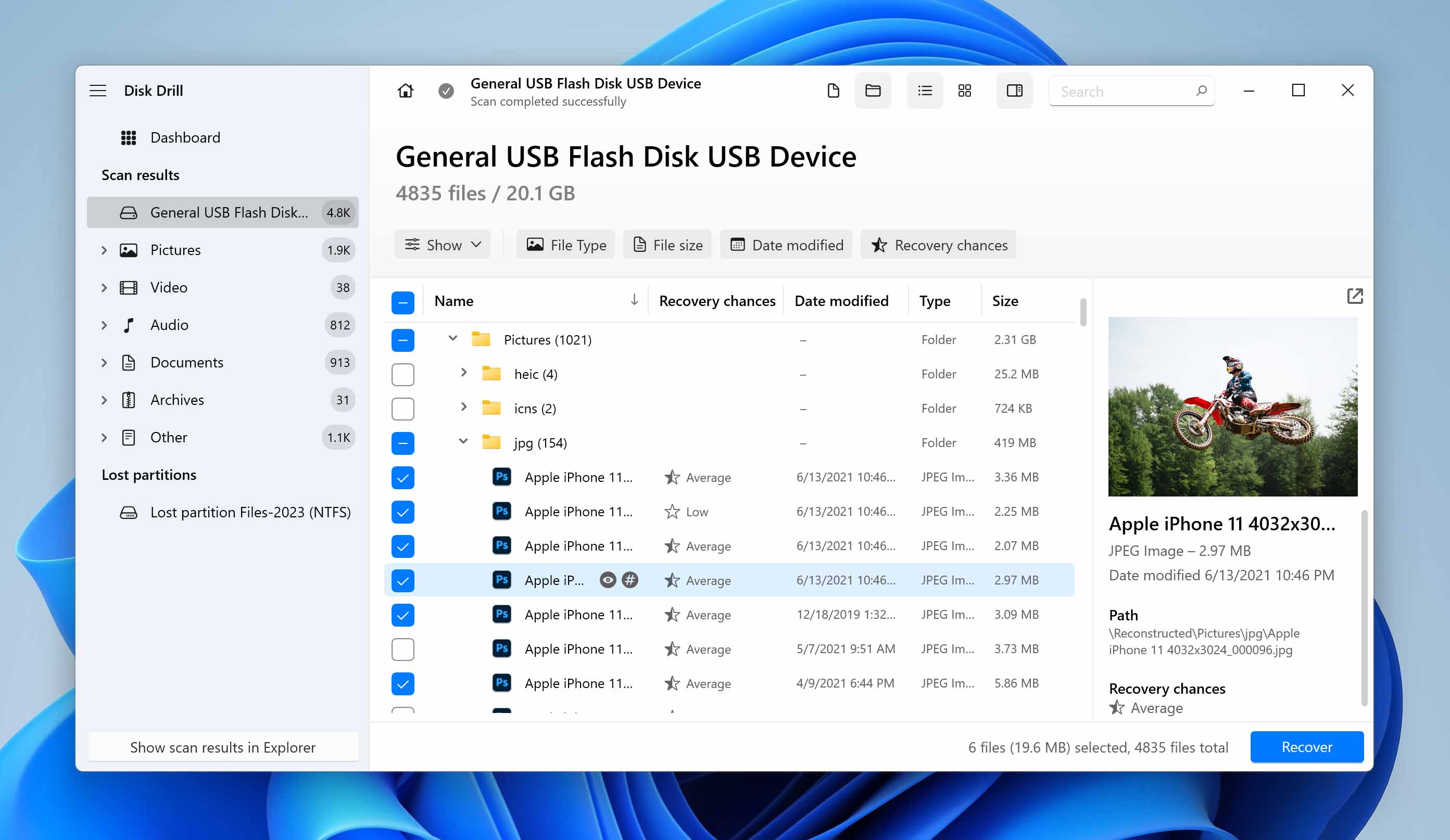 Graphic representation of the process to restore deleted photos, a crucial part of data recovery from any device using Disk Drill